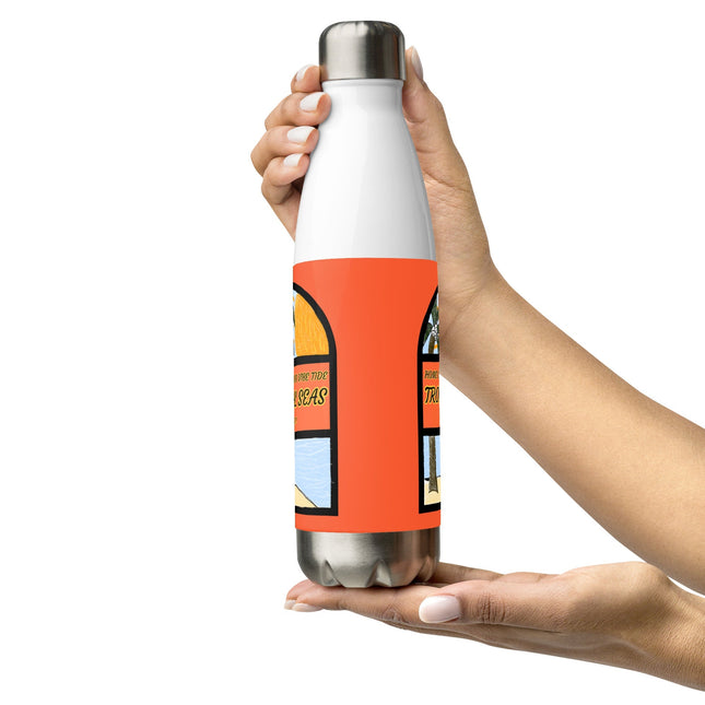 Lazy Afternoon Sketch Stainless Steel Water Bottle by Tropical Seas Clothing