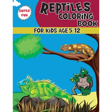 Reptiles Coloring Book: A Unique Collection Of Coloring Pages For kids Ages 5-12, Great Gift for Boys & Girls