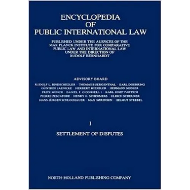 Encyclopedia of Public International Law: Settlement of Disputes 1