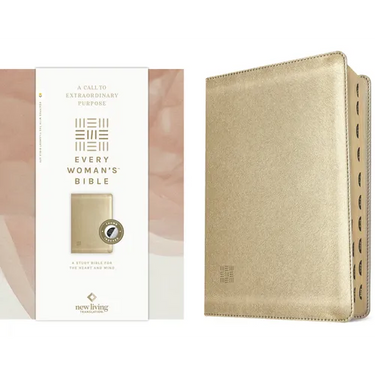 NLT Every Woman's Bible, Filament Enabled (Leatherlike, Soft Gold, Indexed, Red Letter)