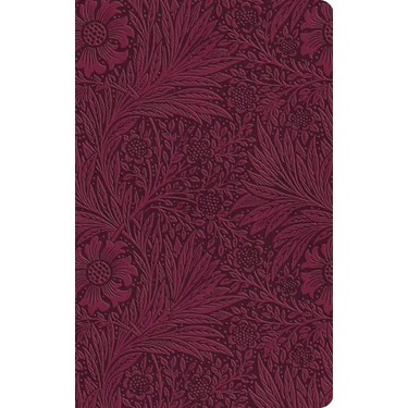 ESV Large Print Value Thinline Bible (Trutone, Raspberry, Floral Design)