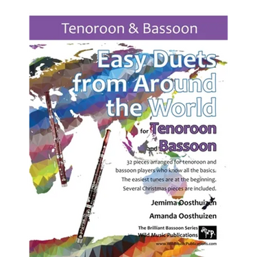 Easy Duets from Around the World for Tenoroon and Bassoon: 32 exciting pieces arranged for two players who know all the basics.