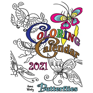 Coloring Calendar 2021 Butterflies