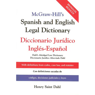 McGraw Hill's Spanish/English Legal Dict (Pb)