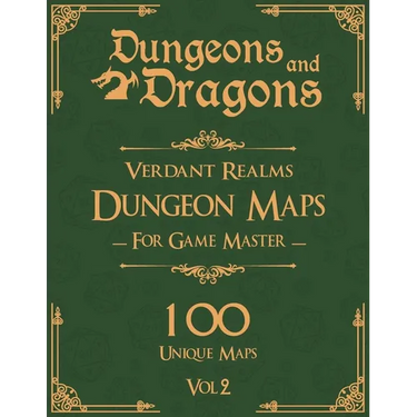 Dungeons and Dragons Verdant Realms Dungeon Maps for Game Masters Vol 2: 100 Unique Forest Maps and Stories for TTRPGs