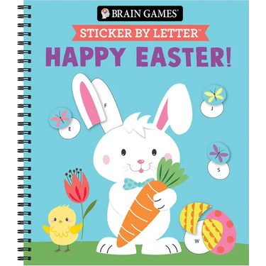 Brain Games - Sticker by Letter: Happy Easter!
