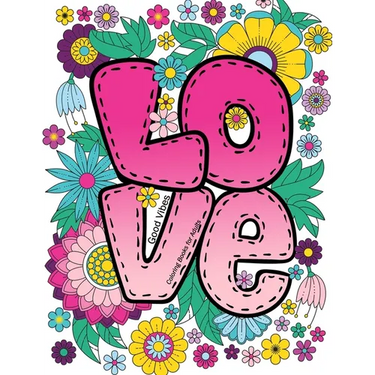 Good Vibes Coloring Books for Adults: Love Inspirational sayings coloring book, Motivational Quotes for Stress Relieving and Relaxation