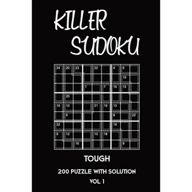 Killer Sudoku Tough 200 Puzzle With Solution Vol 1: Advanced Puzzle Book,9x9, 2 puzzles per page