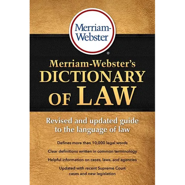 Merriam-Webster's Dictionary of Law