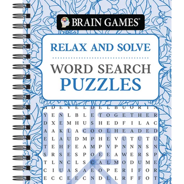 Brain Games - Relax and Solve: Word Search Puzzles (Pattern Cover)