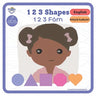 1 2 3 Shapes - 1 2 3 F: Bilingual Book - Haitian Creole