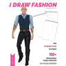 Men: 100+ Professional Figure Templates for Fashion Designers: Fashion Sketchpad with 18 Croqui Styles in 6 poses