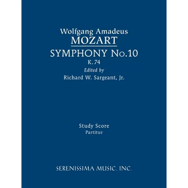 Symphony No.10, K.74: Study score