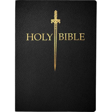KJV Sword Bible, Large Print, Black Bonded Leather, Thumb Index: (Red Letter, 1611 Version)