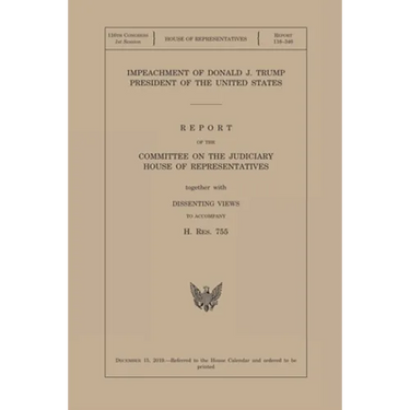 Impeachment of Donald J. Trump President of the United States (Hrpt 116-346)