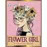 Flower Girl Coloring Book: Beautiful Floral & Girl Hairstyles Designs for Relaxation, Stress Relieving and Inspiration (Girl Coloring Book)