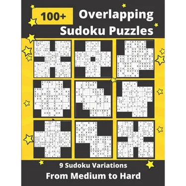 Overlapping Sudoku Puzzles Medium to Hard: 9 Different Multi-Sudoku Variants