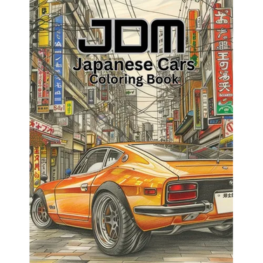 JDM Cars Coloring Book