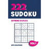 222 Sudoku: Puzzle book with 222 Extreme Sudoku Puzzles in 9x9 with Solutions 6 x 9 Inch Vol 1