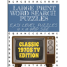 Large Print Word Search Puzzles Easy Level Puzzles 10 X 10 Grid Size: Classic 1970s Television shows edition - Easier than our 20 and 25 grid puzzles-