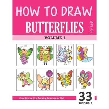 How to Draw Butterflies for Kids - Volume 1
