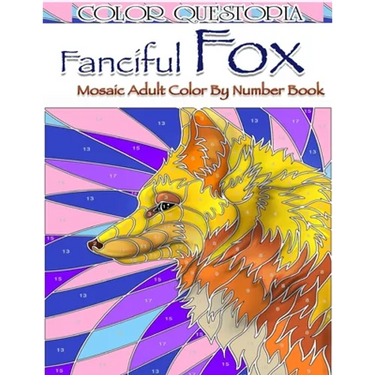Fanciful Fox Mosaic Color By Number Book: Adult Coloring Book for Stress Relief and Relaxation