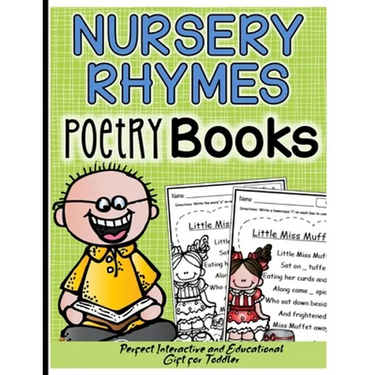 Nursery Rhymes Poetry Books: Perfect Interactive and Educational Gift for Baby, Toddler 1-3 and 2-4 Year Old Girl and Boy