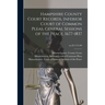 Hampshire County Court Records, Inferior Court of Common Pleas, General Sessions of the Peace, 1677-1837; no.20 1715-90