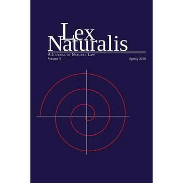 Lex Naturalis Volume 3: A Journal of Natural Law