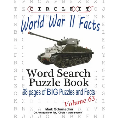 Circle It, World War II Facts, Word Search, Puzzle Book