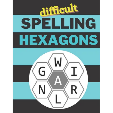 Difficult Spelling Hexagons: 100 Letter Puzzles as seen in the NYT