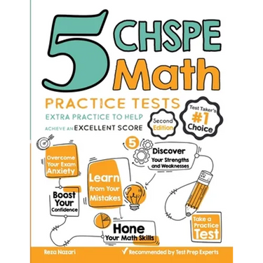 5 CHSPE Math Practice Tests: Extra Practice to Help Achieve an Excellent Score