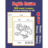 English Russian 50 Animals Vocabulary Activities Workbook for Kids: 4 in 1 reading writing tracing and coloring worksheets