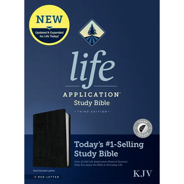 KJV Life Application Study Bible, Third Edition (Bonded Leather, Black, Indexed, Red Letter)