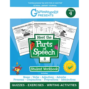 The Parts of Speech Workbook, Grade 4