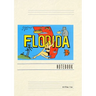 Vintage Lined Notebook Greetings from Florida, Map