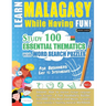 Learn Malagasy While Having Fun! - For Beginners: Easy to Intermediate - Study 100 Essential Thematics with Word Search Puzzles - Vol.1