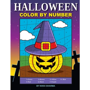 Halloween Color By Number: Coloring Book for Kids Ages 4-8