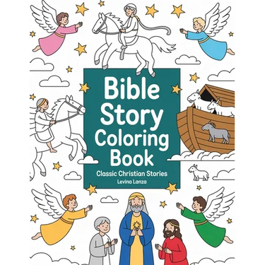 Bible Story Coloring Book: Classic Christian Stories for Kids
