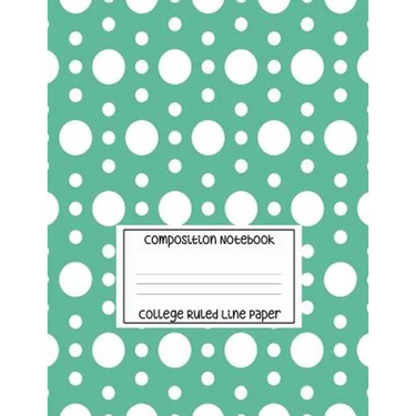Composition Notebook - College Ruled Line Paper: White Circle Pattern, 120 Pages, 8.5x11 in