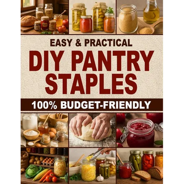Easy & Practical DIY Pantry Staples: 100% Budget-Friendly Homemade Staples Made from Scratch to Shop Only Once a Month, Stock Up for Long-Term Storage
