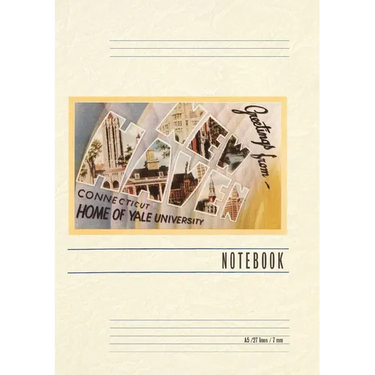 Vintage Lined Notebook Greetings from New Haven