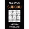 200 Jigsaw Sudoku Medium With Solution: Puzzle Book,9x9, 2 puzzles per page