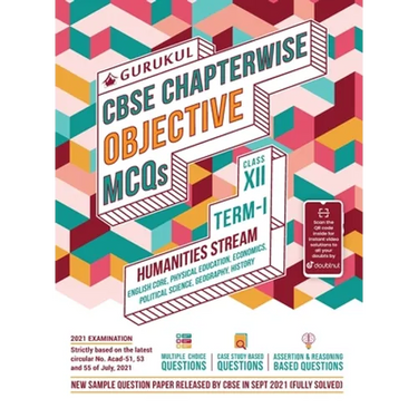Chapterwise Objective MCQs Humanities Book for CBSE Class 12 Term I Exam