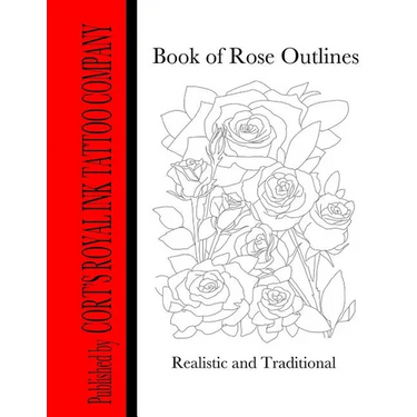 Book of Rose Outlines: Book of rose outlines coloring book