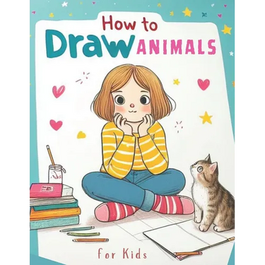 How to Draw Animals for Kids: A Fun and Easy Way for Kids to Learn Animal Drawing, A Step-by-Step Animal Drawing Adventure for Kids, 200 Drawings of