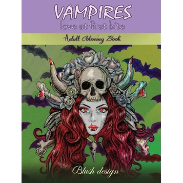 Vampires, Love at First Bite: Adult coloring book