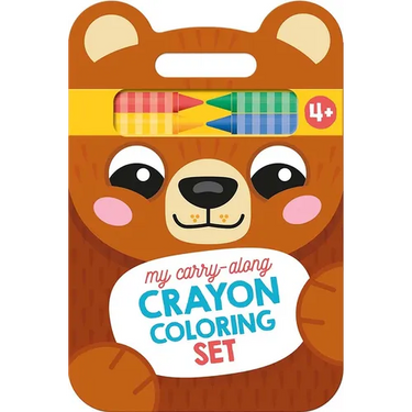 My Carry-Along Crayon Coloring Set: Bear & Friends (Ages 4+)