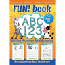 FUN! book: ABC 123 - Writing practice and coloring - Trace letters and numbers - Super Easy - Alphabet - Numbers - Coloring - Handwriting