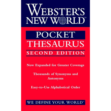 Webster's New World Pocket Thesaurus, Second Edition